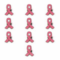 Breast Cancer Awareness Metal Lapel Pins Soft Enamel Ribbon Metal Badge Pins